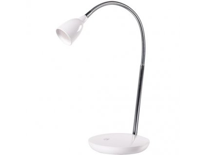 Stolní LED lampa, bílá barva, nastavitelná