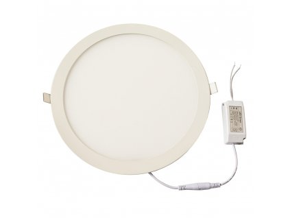 LED stropní svítidlo, 24W, zápustné, kulaté