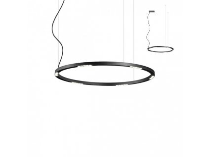 Závěsné LED svítidlo Redo UNION kruhové, 900 mm, černá
