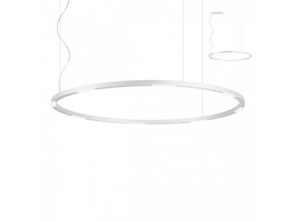 Závěsné LED svítidlo Redo UNION kruhové v bílé barvě, 1200 mm