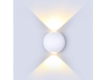 Nástěné LED svítidlo 6 W kulaté, bílé, teplá bílá