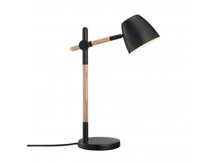 Theo  , stolní lampa kov, dřevo