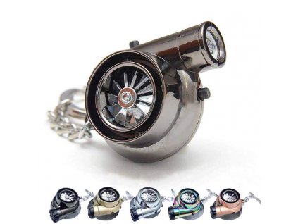 Luxria Turbo Lighter Zapalovac v tvare turba s rotacnou vrtulou a zvukom 1