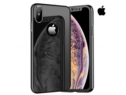 Celotelový zrkadlový čierny obal pre iPhone (1)