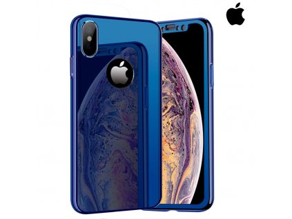 Celotelový zrkadlový modrý obal pre iPhone (1)