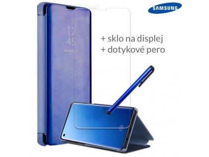 Otváracie Púzdro Roybens Clear View pre Samsung Modré
