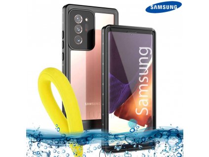 Odolné Vodotesné púzdro Luxria Resistant pre Samsung Čierne (certifikované) 1