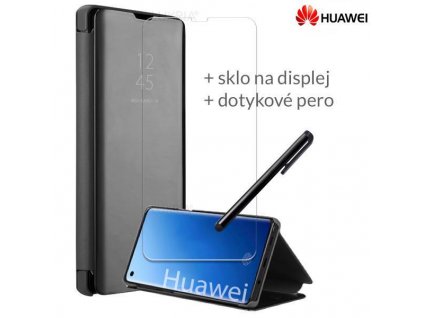 Otváracie Púzdro Roybens Clear View pre Huawei Čierne