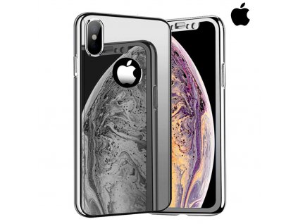 Celotelový zrkadlový strieborný obal pre iPhone (1)