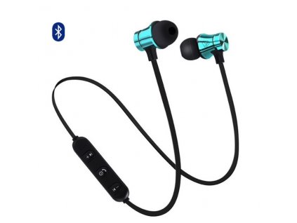 EarMax Wireless Chrome - Modré bluetooth slúchadlá s mikrofónom