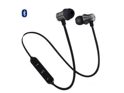 EarMax Wireless Chrome - Šedé bluetooth slúchadlá s mikrofónom