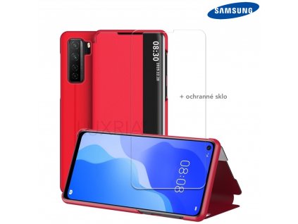 Púzdro Luxria SmartCase pre Samsung - Červené  + Darček ochranné sklo na displej