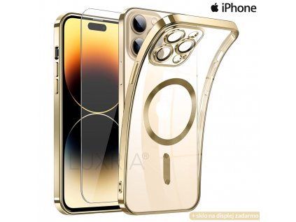 silikonove puzdro luxria luxury magsafe pre iphone zlate