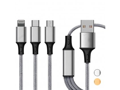 luxria triopower cable odolny nabijaci usb kabel s tromi konektormi 1