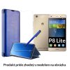 Otvaracie Puzdro Luxria Roybens Clear View pre Huawei Modre Variant Huawei P8 Lite