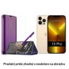 Otváracie Púzdro Roybens Clear View pre Apple iPhone fialove Variant iPhone 13 Pro