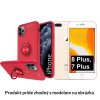 Multifunkčné magnetické púzdro Luxria Ring pre iPhone Červené Variant iPhone 8 Plus, 7 Plus Luxria
