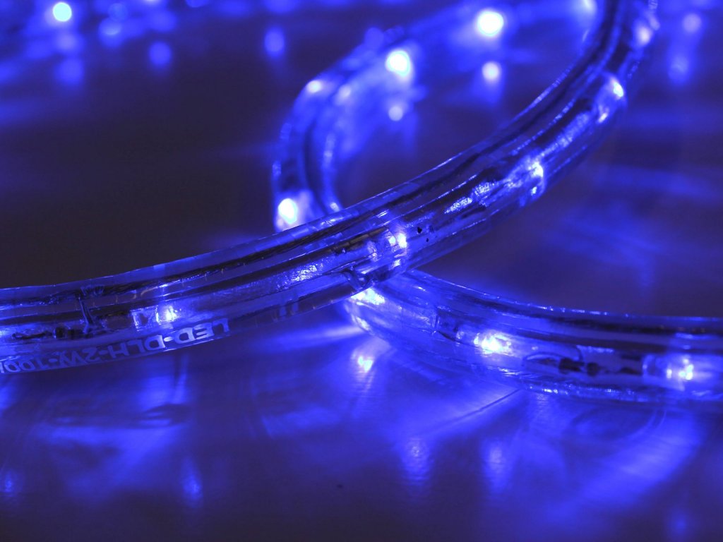 Svetelná LED hadica modrá