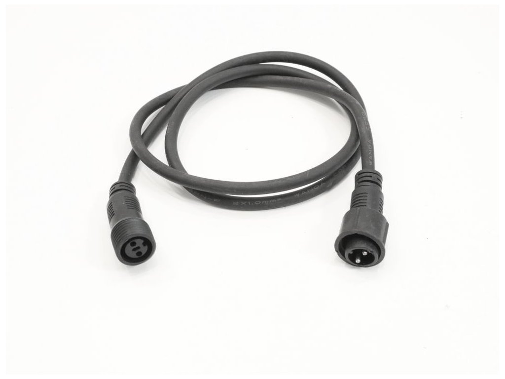 predlzovaci kabel 1m cierny ip44