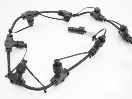 rozbocovaci kabel ip44 10 vystupov cierny