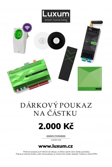 Luxum darkovy poukaz A4 2000kč