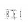 ph shop intercom mounting frame single 2x 1