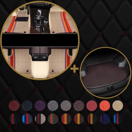 Dvouvrstvé luxusní autokoberce Dragonskin Elite set klasik 18 barevných variantách