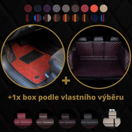 Dvouvrstvé luxusní autokoberce Dragonskin Elite set Premium + 1 x Box 18 barevných variantách