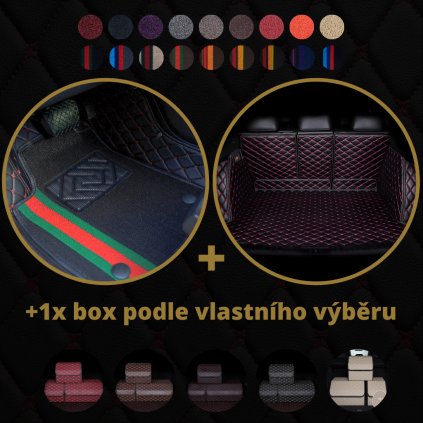 Dvouvrstvé luxusní autokoberce Dragonskin Elite set Premium + 1 x Box 18 barevných variantách
