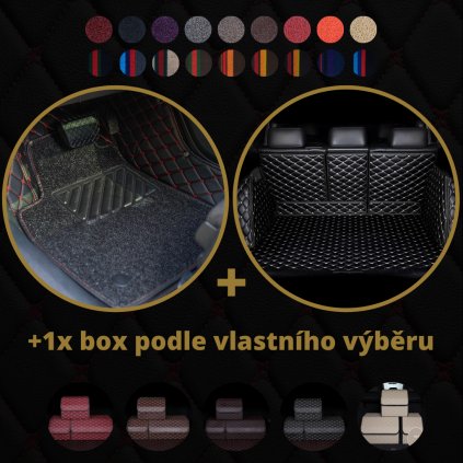 Dvouvrstvé luxusní autokoberce Dragonskin Elite set Premium + 1 x Box 18 barevných variantách