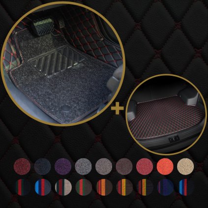 Dvojvrstvové luxusné autokoberce Dragonskin Elite set klasik 18 farebných variant