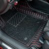 luxusné autokoberce dragonskin elite HEXA LINE (Farba 2.vrstvy Komfort - Malinová, Farba 1.vrstvy Hexa: Černa kůže- červená)