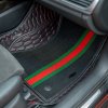 luxusné autokoberce dragonskin elite HEXA LINE (Farba 2.vrstvy Komfort - Malinová, Farba 1.vrstvy Hexa: Černa kůže- červená)