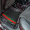 luxusné autokoberce dragonskin elite HEXA LINE (Farba 2.vrstvy Komfort - Malinová, Farba 1.vrstvy Hexa: Černa kůže- červená)