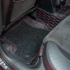 luxusné autokoberce dragonskin elite HEXA LINE (Farba 2.vrstvy Komfort - Malinová, Farba 1.vrstvy Hexa: Černa kůže- červená)