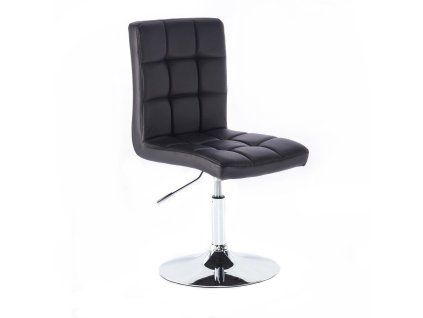 Židle TOLEDO na stříbrném talíři - černá