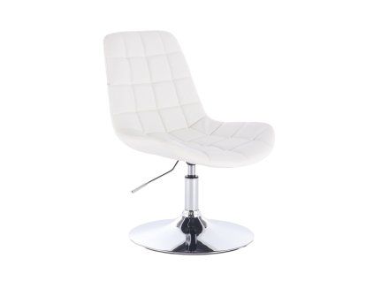 Židle PARIS na stříbrném talíři - bílá