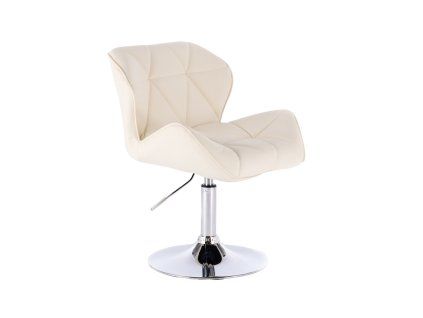 Židle MILANO na stříbrném talíři - krémová