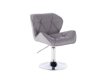 Židle MILANO na stříbrném talíři - šedá