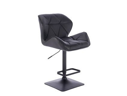 Barová židle MILANO na černé podstavě - černá