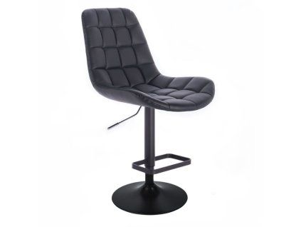 Barová židle PARIS na černém talíři - černá