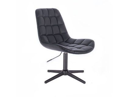 Židle PARIS na černém kříži - černá