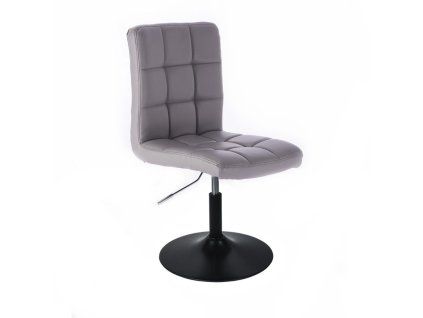 Židle TOLEDO na černém talíři - šedá