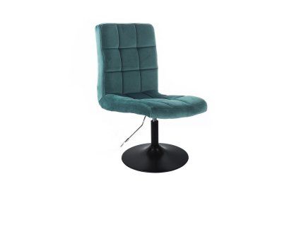 Židle TOLEDO VELUR na černém talíři - zelená
