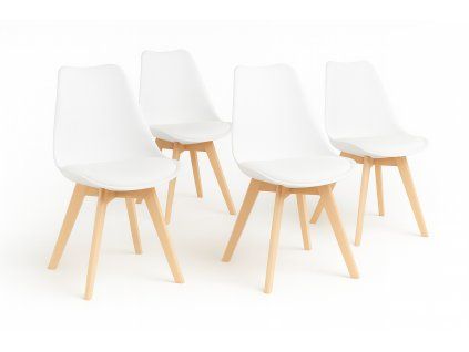 Jídelní židle  Bali - bílá - SET 4 ks