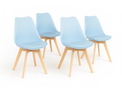 Jídelní židle  Bali - modrá - SET 4 ks