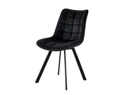 Židle ORLEN VELUR - černá
