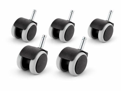 Kolečka pro židle a křesla - set 5 kusů