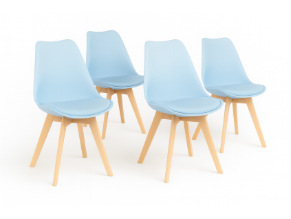 Esszimmerstuhl BALI – Blau – Set mit 4 Stück