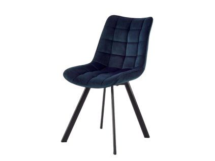 Židle ORLEN VELUR - tmavě modrá